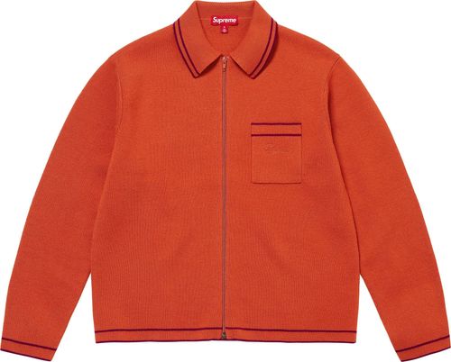 Supreme Zip Up Polo Sweater