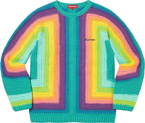 Supreme hand Crocheted Sweater streetwear style fashion
