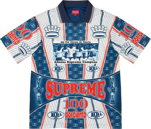 Supreme por Ciento Soccer Jersey streetwear fashion brand outfit style hypebeast