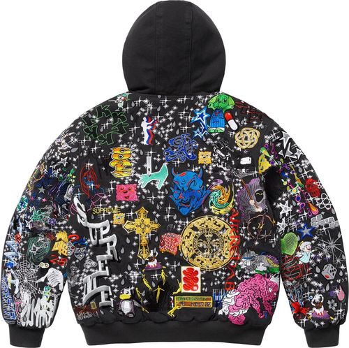 Supreme x AOI Embroidered Hooded Work Jacket