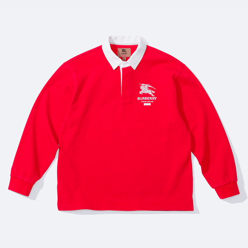 Supreme x Burberry Rugby Top Streetwear style collab news info