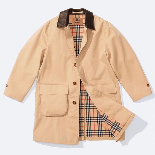 Supreme x Burberry Trench Coat streetwear style collab news info jacket