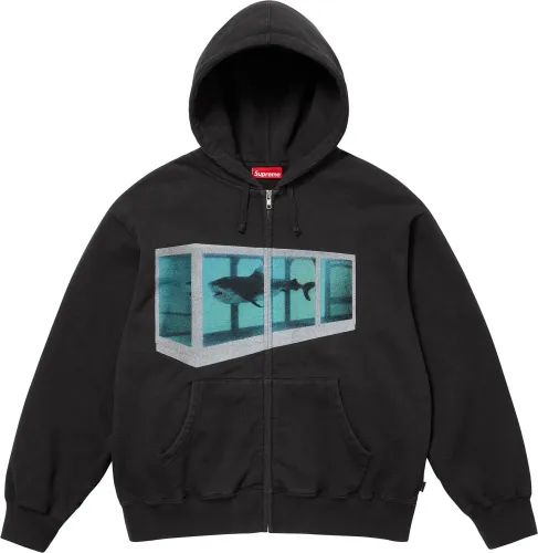 Supreme x Damien Hirst Zip Up Hooded Sweatshirt