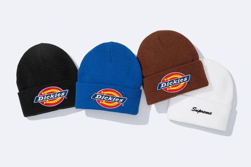 Supreme x Dickies Beanie streetwear fashion news hypebeast
