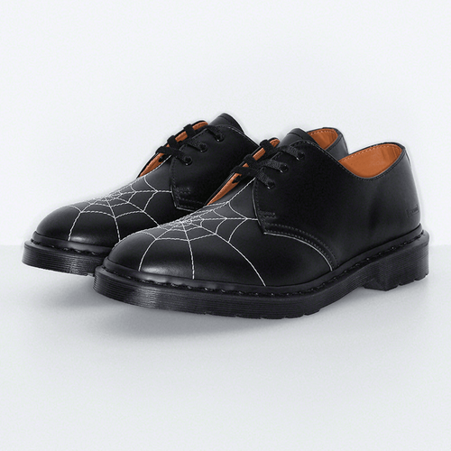 SLN Official - Supreme x Dr Martens Spiderweb 3-Eye Shoe Black