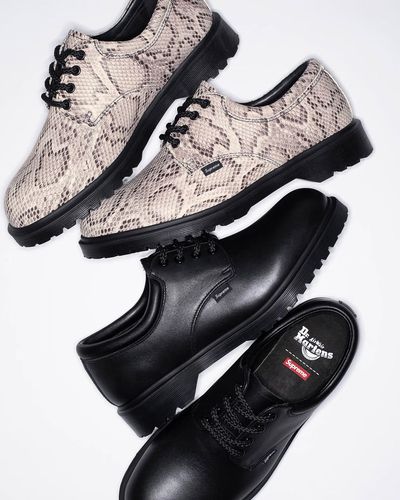 SLN Official - Supreme x Dr Martens Spiderweb 3-Eye Shoe Black