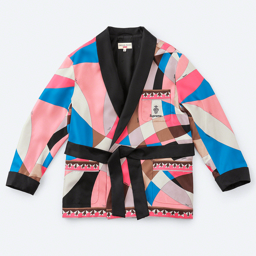 Supreme x Emilio Pucci Silk Smoking Jacket fashion news release date info