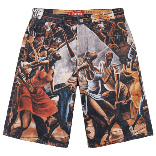 Supreme x Ernie Barnes Baggy Denim Short
