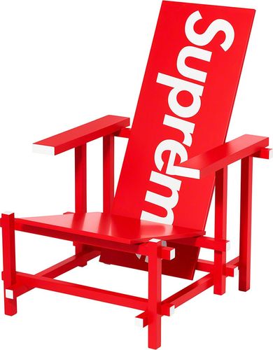 Supreme x Gerrit Rietvald Red Blue Chair For Cassina streetwear style fashion news hypebeast style outfit
