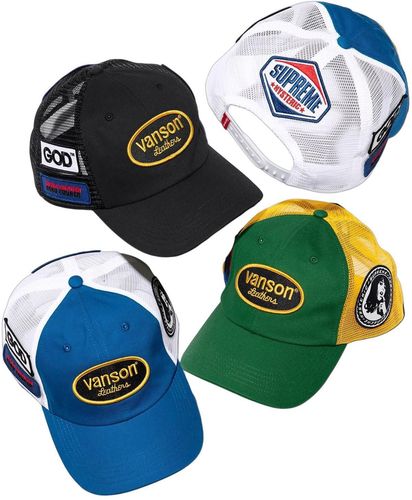 Supreme x HYSTERIC GLAMOUR Vanson Leather Mesh Back 6-Panel