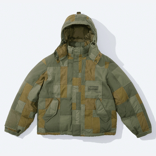 Supreme x JUNYA WATANABE CDG Patchwork Puffy Jacket streetwear style collab