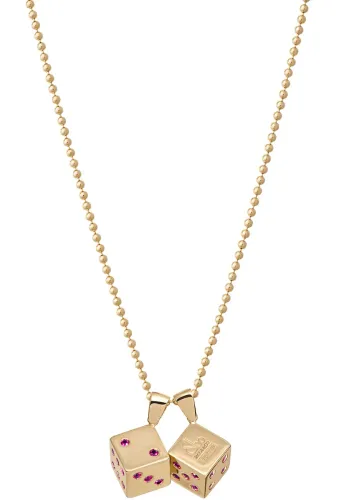 Supreme x Jacob&Co Dice 14K Gold Pendant