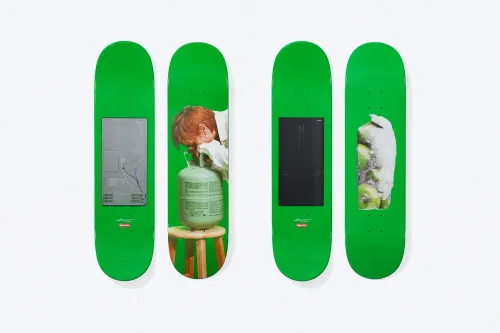 Supreme x Mark Leckey greenscreen skateboard