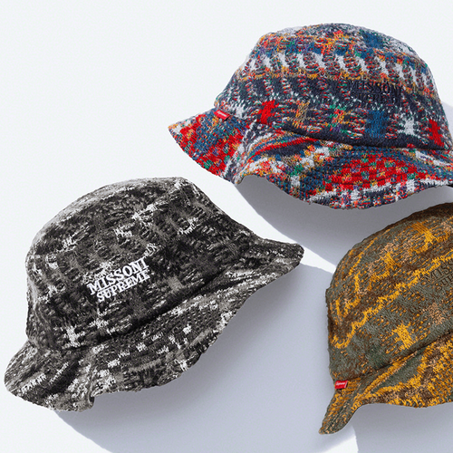 Supreme x Missoni Bucket Hat streetwear style collab hypebeast