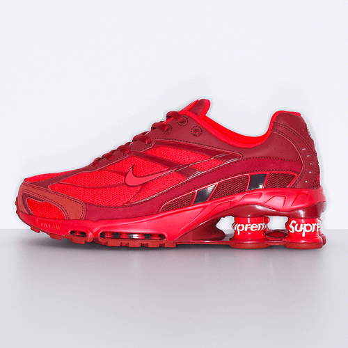 Supreme x Nike Shox Ride 2 Red streetwear sneakers hypebeast fashion style news