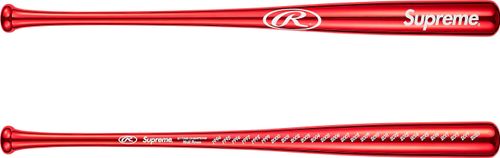 Supreme x Rawlings Chrome Maple Wood Baseball Bat