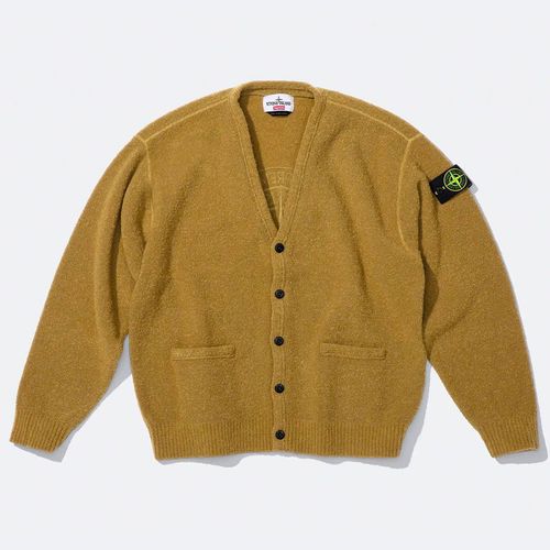 Supreme x STONE ISLAND BOUCLÉ CARDIGAN
