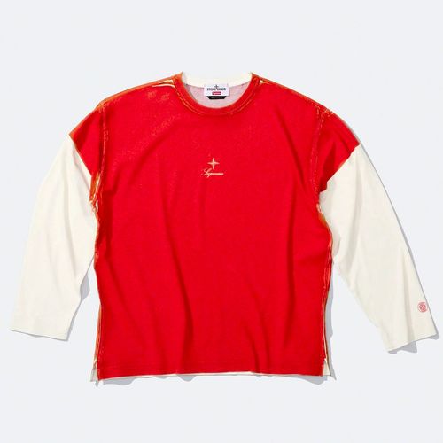 Supreme x STONE ISLAND L:S TOP