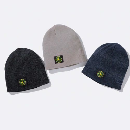 Supreme x STONE ISLAND REFLECTIVE BEANIE