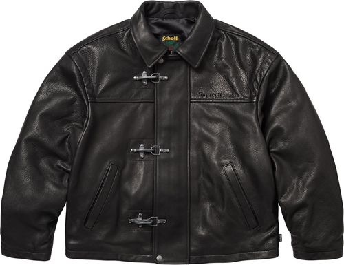 Supreme x Schott Leather Clip Jacket