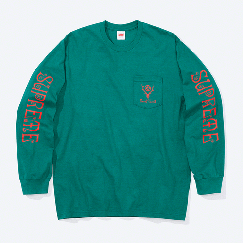 Supreme x South2 West8 Longsleeve Pocket Tee