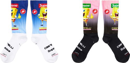 Supreme x SpongeBob SquarePants Castelli Cycling Sock (1 Pack)