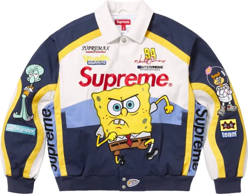 Supreme x SpongeBob SquarePants Jeff Hamilton Racing Jacket