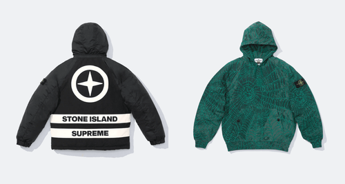 Supreme x Stone Island FW23 October 2023 collab collection header