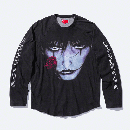 Supreme x The Crow Raglan Longsleeve top release info hypebeast style