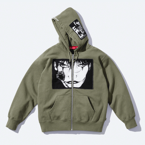 Supreme x The Crow Zip Up Hoodie hypebeast streetwear release info