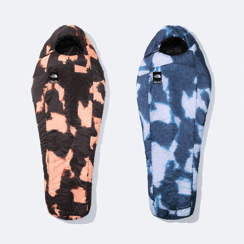 Supreme x The North Face Bleached Denim Print Sleeping Bag streetwear style collab news