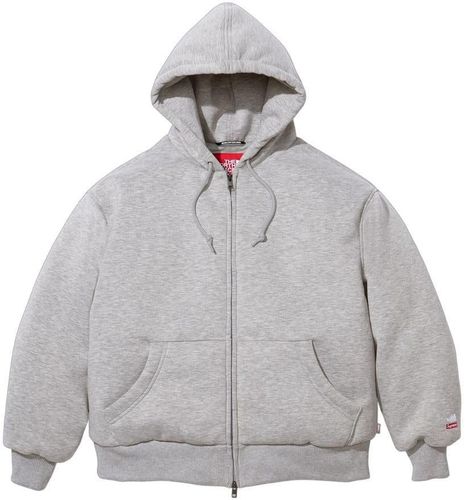 Supreme x The North Face Down Filled Zip Up Hooded Sweatshirt