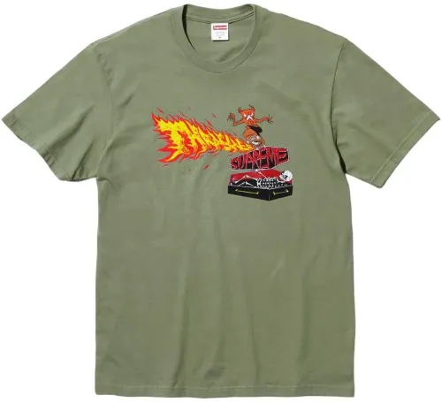 Supreme x Thrasher Back Tail Tee