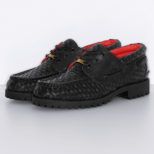 Supreme x Timberland Woven Lug Shoe Black streetwear style collab news
