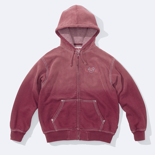 Supreme x True Religion Zip Up Hooded Sweatshirt streetwear style collab
