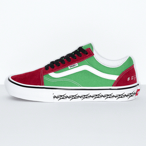 Supreme x Vans Green streetwear sneaker news hypebeast collab