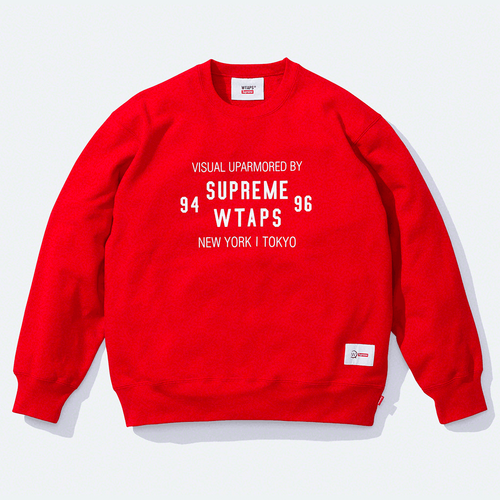 Supreme x WTAPS Crewneck streetwear style collab news