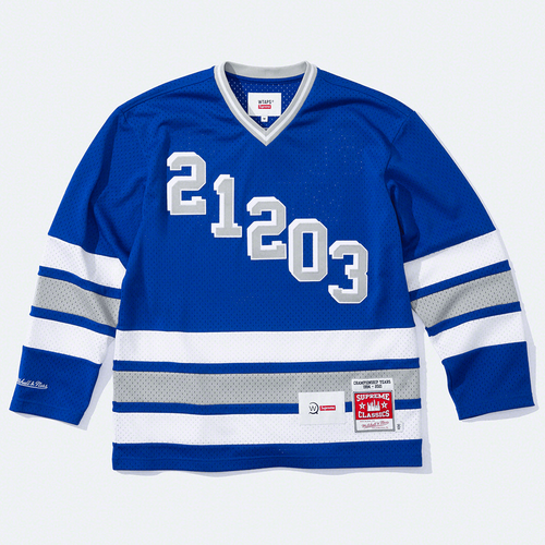 Supreme x WTAPS Mitchell And Ness Hockey Jersey streetwear style collab fashion