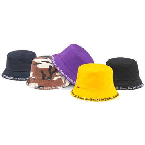 Surpeme EMBROIDERED BRIM CRUSHER streetwear style hat