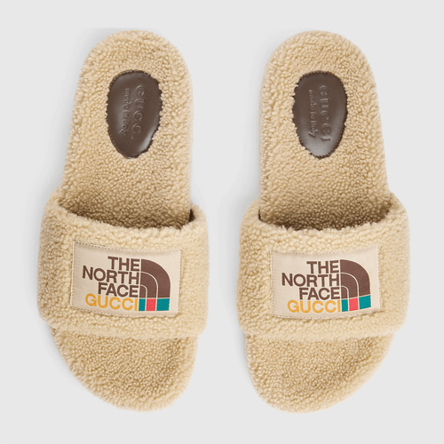 The North face x Gucci Wool Slide