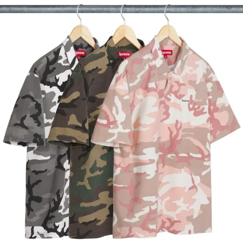 WASHED CAMO POLO