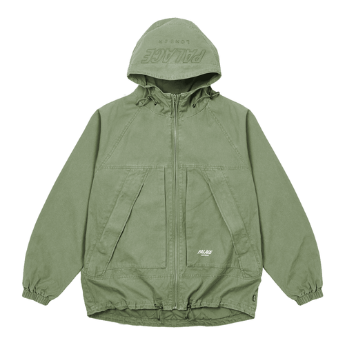 Washed Cotton Hooded Jacket