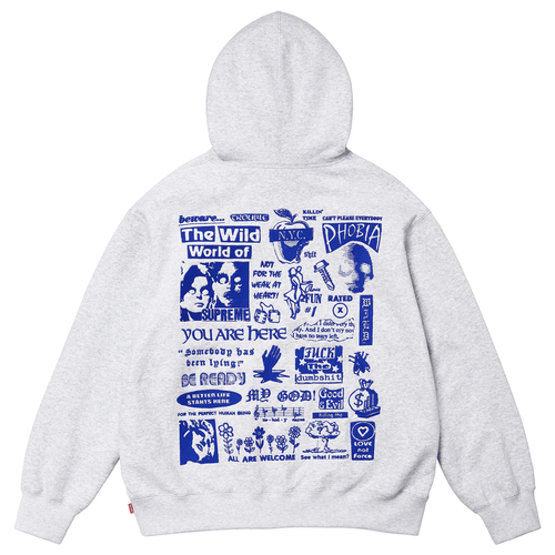 Wild Embroidered Hooded Sweatshirt