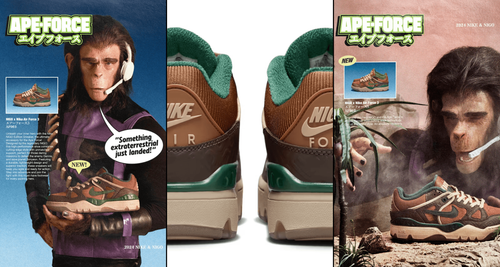 nike Nigo air force 3 baroque brown light tan collaboration