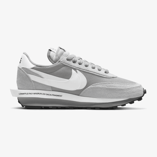 sacai x fragment x Nike LDWaffle light smoke grey