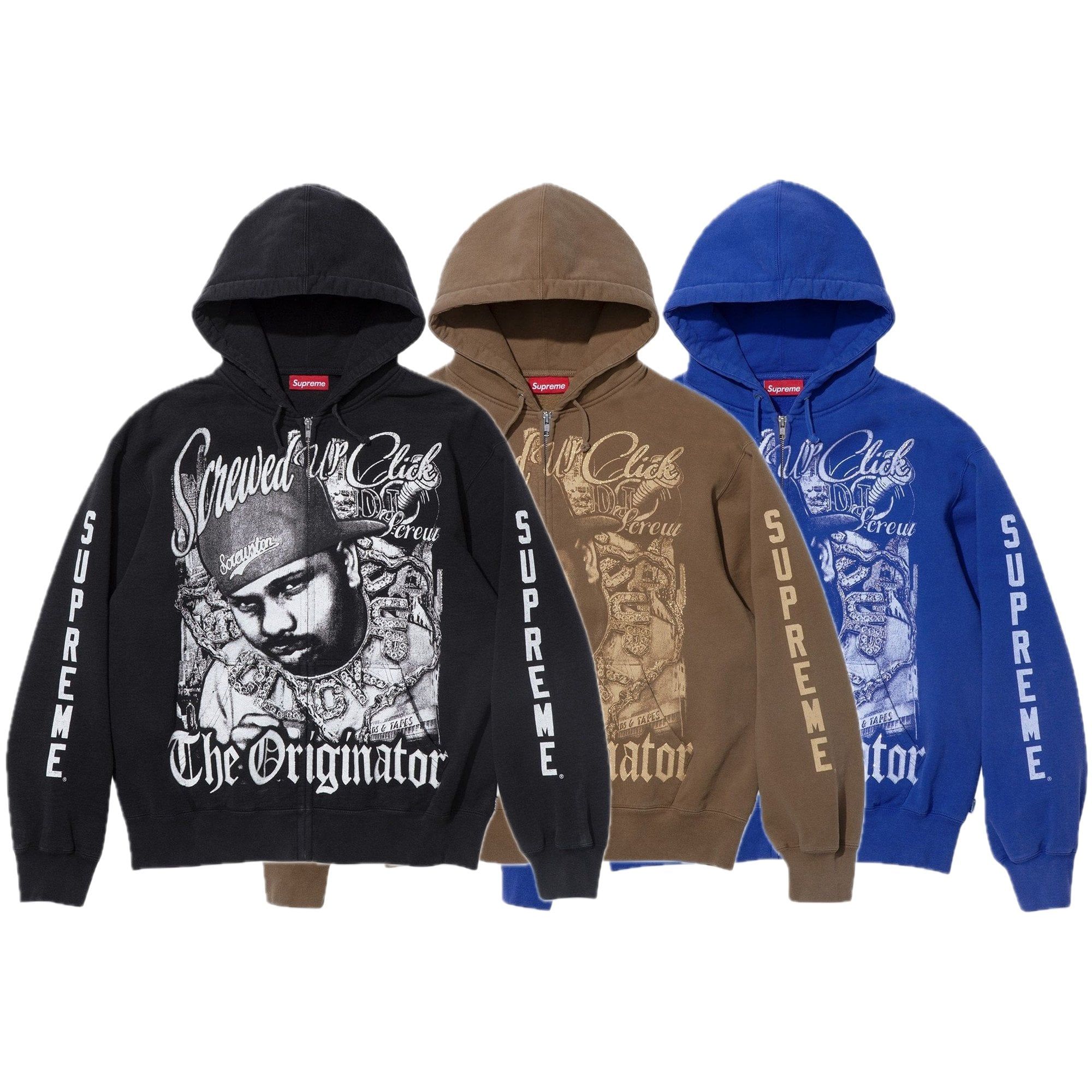 SLN Official - Supreme/DJ Screw Zip Up Hooded Sweatshirt