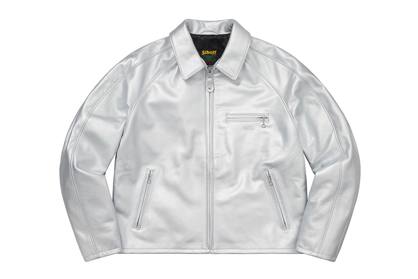 SLN Official - Supreme Schott Leather Racer Jacket