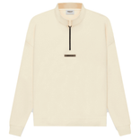 FEAR OF GOD ESSENTIALS Half Zip Sweater Cream