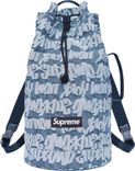 Fat Tip Jacquard Denim Backpack