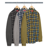 Houndstooth Plaid Flannel Shirt FW23
